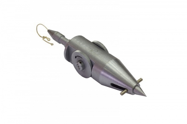 Отвес регулируемый с выдвижным острием и внутренним барабаном. РФ, 1990-2000-е гг.