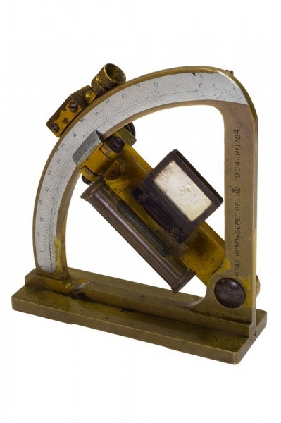 Угломер накладной артиллерийский (маркшейдерский). Россия, 1904 г.